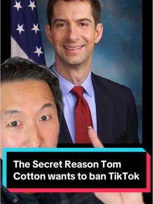 The secret reason why Senator Tom Cotton wants to ban TikTok and cause millions of Americans to lose their livelihoods. AND how to get this jabronie back!! #tomcotton #tomcottonisajabronie 