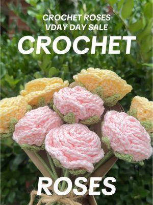 25% OFF for flowers that neverrr die 🌹🧶 SHOP VIA MY ETSY: AniyaJenya!! #crochet #crochetrose #crochetshop #vdaygiftidea 