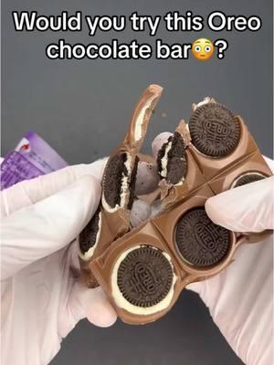 Oreo chocolate bar😅 #oreos #chocolatebar #chocolate #oreo #cookie #oreocookies #milka #milkaoreo #tastetest 