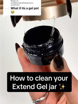 Say goodbye to sticky Extend Gel jars! 🙌💅 Learn how to clean your jar in 3 simple steps—let’s keep it spotless! ✨ #ApresGelX #ExtendGel #ApresExtendGel #NailTech #GelXNails #NailTechHacks