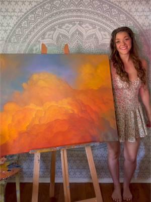 I have loved this space to share my art with you all and I’m so sad that it’s going away. My IG is haley.greco.artwork, I’ll see you out there. ❤️ #haleygrecoartwork #oilpainting #arttok #cloudart #cloudscape #painting #art #cloudartist #artistoftiktok 