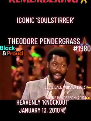 #RemembrancePost. #LegendaryPost. #IconicPost. Mar 26, 1950 - Jan 13, 2010. Remembering Theodore DeRose “Teddy” Pendergrass.🕊️ Written by Cecil Womack. Linda Womack. And Gip Noble Jr. Produced by Wayne Henderson. For Teddy Pendergrass 1980 album, TP. Love TKO made #2/BB R&B Chart; #44/	BB Hot 100.🔥 TP album released Two Billboard/radio singles: Can't We Try; Love T.K.O.💿; and made #3/BB Top Soul LPs; #14/BB Top LPs	💿 #legend #icon #teddypendergrass #sunset #january13 #2010 #sunrise #march26 #1950 #lovetko #1980 #tp #soul #rnb #adultcontemporary #billboard #hot100 #cecilwomack #lindawomack #gipnoblejr #makingtheband #makingthecut #80smusic #80sclassic #tiktokmusic #tiktokclassics #viralmusic #viralvideo #viraltiktok #fyp 