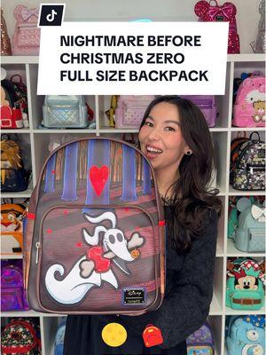 Zero fans! There’s a new full-size backpack just for you ❤️ Buy our new Nighmare Before Christmas Zero Holiday Doors Full-Size Backpack before it sells out! Available now at 707Street 🛒 #707club #707street #loungefly #SmallBusiness #smallshop #tiktokshopfinds #gift #tiktokban #spotlightfinds #ootdinspo #ValentinesDay #disney #distok #disneyadult #nightmarebeforechristmas #zero #loungeflydisney 