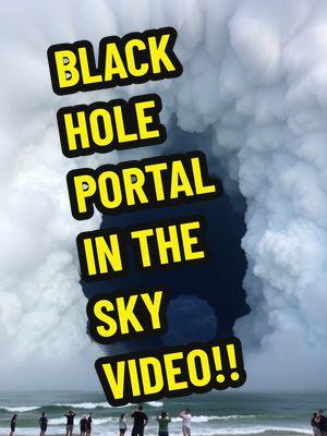 BLACK HOLE PORTAL IN THE SKY VIDEO: 1/17/2025 THOUGHTS? #portal #sky #black #space #science #bible #god #jesus #scary #viralvideo #fyp 