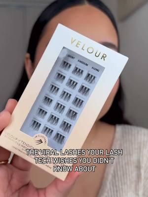 These are the viral lashes your lash tech wishes you didn’t know about! 😉 If you haven't tried Velour-Xtensions™ yet, what are you doing 👀 Shop 30% off the easiest at-home lash extensions now on velourbeauty.com. You’ll thank us later ✨  #velourlashes #velourxtensions #diylashextensions #lashes #DIY #sale 