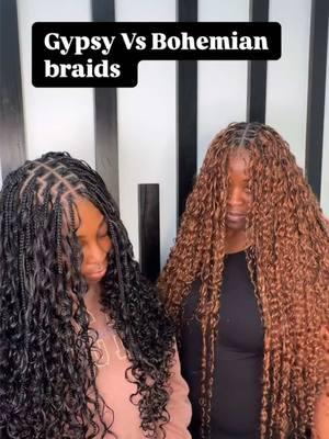 Because I get this question every day! Let me know if it’s helpful or not 👇 . . . Small medium Gypsy vs small medium bohemian  . . ✨ . Appointment available (link in bio) . . . . . . . #stitchbraidsnyc #newarkbraider #gypsybraids #bohobraids #bohobraid #curlybraids #bulkhairextensions #stitchbraids #newjerseybraids #newjerseybraider #bohobraidsnyc #knottlessbraidsnj #braidsnj #njbraids #njbraider #njbraiders #jerseybraider #brookylnbraider #braidsync #stitchbraidsnj #nycbraids #braidsgang #njstylist #bohostyle #curlyhairstyles #humanhairbraids #bohemianbraids