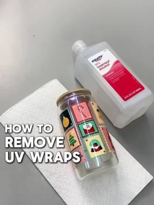 Don't panic if you messed up your UV DTF wrap—just follow these simple steps to remove it and start over! 🙌 Supplies needed✂️ Rubbing Alcohol Paper Towels Ziplock Bag Need a new UV Wrap? Shop now! 👇 https://mycraftsource.com/uv-dtf-wraps/ . . . #UVDTFWrap #UVStickerHack #UVStickers #CraftHack #Crafting #MyCraftSource 