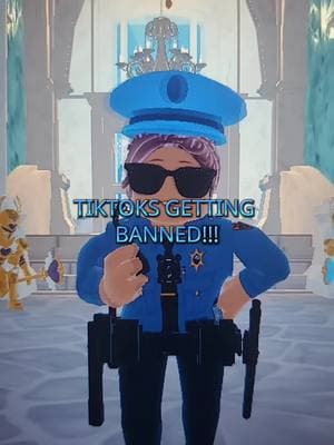 is it getting banned or not? I'm seeing videos where tiktok is gonna shut down or someone saving tiktok im so confused but i wanted to make this video cuz why not #dontbantiktok #savetiktok #tiktokban #foryoupage #royalehighroblox #foryou #royalehighvideos #police  #clonesquad #officer #silly #tiktoksgettingbanned #letssavetiktok 