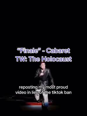 learn/watch this musical please. we cannot afford to go down a similar path in the us #fypシ #tiktokban #cabaret #cabaretmusical #musicaltheatre #broadway #theaterkid #theatertiktok 