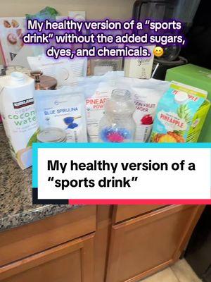 Put down the Gatorade, and pick up some coconut water! And if you want to make it even healthier and taste delicious, add some pineapple juice or powder, blue spirulina, dragon fruit powder and shake 👍  #drink #healthydrink #juice #coconutwater #sportsdrink #electrolytes #health #wellness #hydration #fyp #fypシ #fypシ゚viral #viralvideo #fyppppppppppppppppppppppp