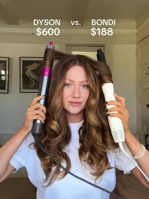 choose your fighter!! The Dyson airwrap vs Bondi boost AirStyler 🤭 #dysonairwrap #blowoututorial #dyson #bondiboost #hairtutorial #hairtransformation 