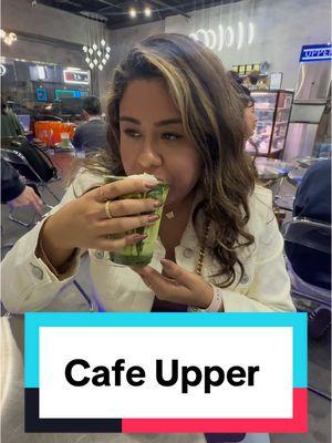 Cafe Upper is another amazing spot in Koreatown for a good Matcha! #matcha #matchatok #matchalatte #matchaeinspanner #creatorsearchinsights 