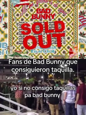 Bad Bunny sold out thousand of fans left without tickets to his PR residency. #badbunny #badbunnytickets #dtmf 