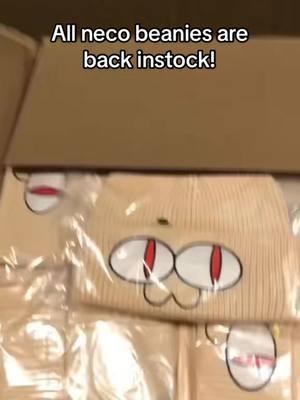 Previously Sold Out Neco arc beanie will be back in stock TOMORROW along with our SHOP UPDATE!  Jan 18th, 11am PT Mark your calender!! :3 #necoarc #beanie #cat #pilk #SmallBusiness #pilkcat #catgirl #SmallBusiness #shopupdate #comingsoon 