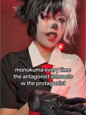 spike chunsoft write a rival relationship without queercoding it challenge: impossible (and it’s peak) #monokuma #monokumacosplay #danganronpa #danganronpacosplay 