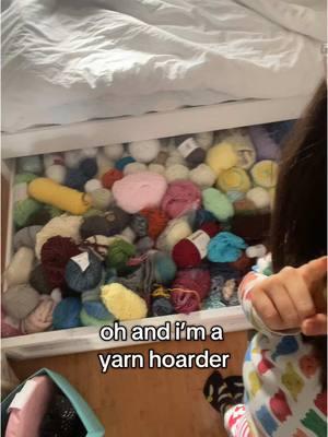 there is no more room so my closet is sufficing #crochettok #crocheter #crochethumour #crochetersoftiktok #wips #grannysquare #yarnlovers #yarnhoarder #crochet #yarntok  