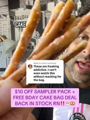 Replying to @Judy It’s BACK for a LIMITED TIME ONLY⁉️😩 #birthdaycakepretzels #popdaddy #popdaddysnacks #snacks #popdaddypretzels #therealsamraat #ttsstarcreator #tiktokpartner #apitiktok #ttstastemakers #ttstakeover #ttsdelight #starcreatorcompetition #pretzelsrecipe #birthdaycakerecipe