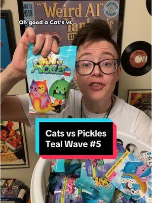 Opening a Cats vs Pickles Teal Wave today. Don’t forget to go to the link in my bio and follow my YouTube channel. Thats where I’ll be making these videos if TikTok is banned  😺🥒 #catsvspickles #catsvspicklesfans #catsvspicklesunboxing #vsworld #unboxing #letsopen #blindbag #specialinterest #weirdalmond #AlmondOpens @VSWorld 