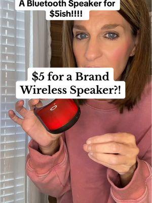 Love this wireless speaker! Perfect to stash away for gifts & the price is so good!  #wirelessspeaker #bluetoothspeaker #techgadgets #techforkids 