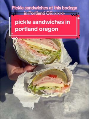 Subs on giant pickles in pdx are you kidding me (also bye TikTok if this is my last video ily i will miss you i learned so much on this app and idek what to say but enjoy the pickles) #fyp #foryou #pdx #portland #pdxfood #pdxeats #foodblogger #portlandcheck #pdx101 #picklesandwich #pnw #sandwich #pdxgirl 