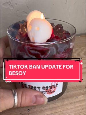 TikTok has been nothing short of amazing for our small business over the past few years. PLEASE come see us over on IG to stay connected, we hope TikTok comes back but this is the reality for now... #fyp #bestcandles #soycandles  