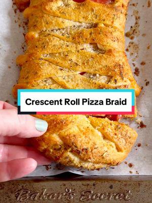 This Crescent Roll Pizza Braid is the perfect appetizer to bring to a gathering or game day party! This easy recipe comes together quickly and you can add whatever fillings you'd prefer.🍕😋 Want the recipe? DM me the phrase “PIZZA BRAID” and I’ll send you the link!  #blogger #foodblogger #food #easymeals #EasyRecipe #rochester #newyorkblogger #rochesterblogger #hotmess #easydinners #quickmeals #crescentroll #pizzarecipe #crescentrollpizzabraid #gamedayrecipes 