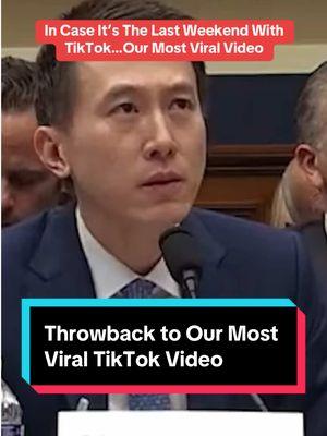 We’ll see what happens but just in case, we’re paying tribute to our most viral #TikTok 😅🥹#tiktokban #shouchew #throwback #tiktokthrowback 