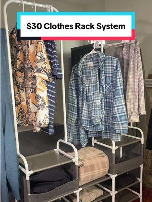 This free standing clothes rack wardrobe system is only $30 right now AND it ships for FREE!!! #clothesrackorganizer #clothesrack #clothesracks #wardrobesystem #closetorganization #coupondeals #cheapfurniture #viraldresser #dailydeals #dealhunter #9drawerdresser 