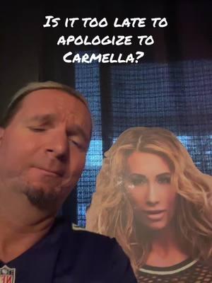 #toolatetoapologize to #carmella ? #WWE #tellmethatyouloveme .. 