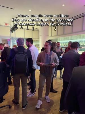 Little do they know they are in the presence of Lenovo Legion gaming royalty...👑 #lenovolegion #legiongo #gaming #gamer #legiongos #CES @dinocornel