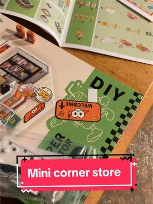 Cute little corner store #mini #minitures #minicornerstore #toy 