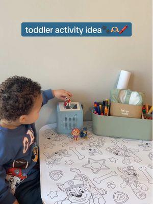 the best screen free toddler activity ever, s/o to @Hilma Isabella for the idea!!🥹 so obsessed with our @Lalo - Baby and Toddler play kit & the giant coloring sheet!! excited for all the activities we will do here!🫶🏼 #toddleractivities #toddler #toddlermom #toddlertok #screenfreeactivities #lalo #laloplaykit #pawpatrol #tonies #toniesbox 