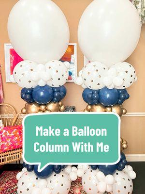 🎉 Make a balloon column with me. I’ll be adding gold vinyl lettering to the top balloons for a 70th birthday bash. 🥂 🎈Follow for more balloon tips, tutorials & inspo.  🎈See link in bio to follow my other platforms, shop my Amazon shop, and score an exclusive deal on a Bloonsy stuffing machine.  #joyfullballoonboutique #balloontips #balloontutorial #balloonbusiness #ballooncolumns #DIY #balloonart #balloondesign#balloonartist #balloonstylist #partyballoons #follow 