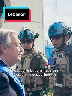 This week, #UnitedNations Secretary-General António Guterres traveled to #Lebanon, where he met with colleagues serving with the @United Nations Peacekeeping mission UNIFIL. “In the face of strikes across the Blue Line, they stood with bravery, dedication and resilience,” he said, adding: “Thanks in no small part to their efforts, we are in a period of relative calm that must be nurtured.”