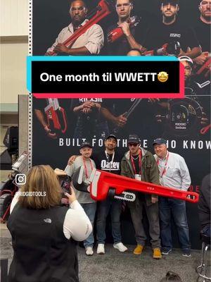 We're one month out from the #wwettshow, who's joining us there?!  By #RIDGID #RIDGIDTools #wwett #tradeshow #plumbing