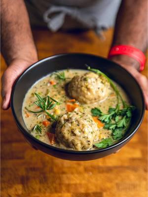 Recipe in bio!  The ultimate comfort food especially as temps drop across the country this weekend.  You have to give this vegan chicken and dumplings recipe a try.  Ingredients:  *Chickpeas *Celery, Onions, Carrots, Garlic *Flour *Vegetable Stock *Coconut milk  *Non-Dairy milk and butter *Spices (listed in post) I know you’re going to love this one! Full recipe in the bio links or get the recipe by searching “Vegan Chicken and Dumplings” on makeitdairyfree.com Or google “make it dairy free dumplings” https://makeitdairyfree.com/vegan-chicken-and-dumplings/ #Dumplings #chickenanddumplings #easymeals #veganuary #comfortfood #eatmoreveggies #eatyourvegetables #datenight #vegan  #musttryfood #meatlessmondays #meatfree #meatfreeathlete #meatfreemonday #levelupyourlife  #veganrecipes #plantbasedrecipe #easymeal #EasyRecipe #recipevideo #blackmencook  #blackmenmagic #menwithbeards #DinnerIdeas #plantbased #vegetarian #veganmeals  #mealprep #dairyfree #Foodie 