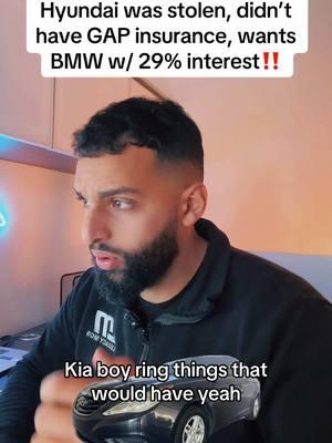 Car was stolen, no gap, motor blew on the car and wants a new car! #cars #cardealer #fyp #hyundai #stolen #carsales #badcredit #crazystory #carfinance #dealership #dealershiptiktok 