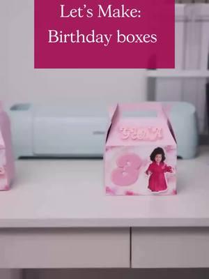 These DIY birthday party favor boxes are so creative and cute 🎈 #kidsbirthday #partyfavors #cricut #cricutprojects