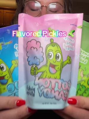 3 flavored pickles 🥒 #pickle #pickles #pickletok #snack #snacks #flavoredpickles #fyp #fypシ #tiktokshopaffiliate 