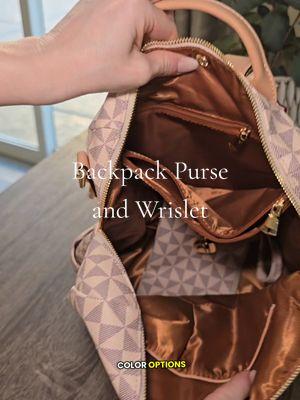 Functional, versatile and stylish 🔥 #purse #backpackpurse #wristlet #backpack #diaperbag #mombag #stylishandfunctional 