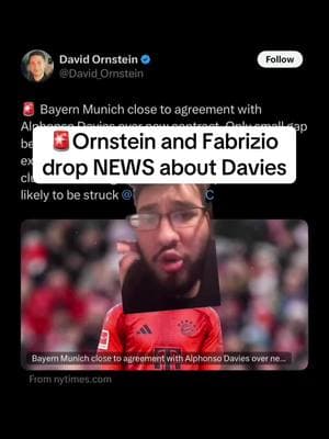 🚨Ornstein and Fabrizio drop NEWS about Davies #realmadrid #madrid #halamadrid #alphonsodavies #davies #ornstein #fabrizioromano #fabrizio #bayernmunich #bayern #PremierLeague #florentinoperez #florentino #perez #futbol #futboltiktok #football #footballtiktok #Soccer #soccertiktok #fyp #tapiaa__ 