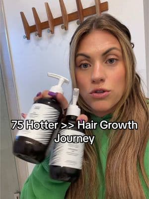 One thing I’m working on during 75 Hotter is protecting my hair so it can grow!! Been loving this shampoo and conditioner from @BondiBoost & eying that infrared thermal bounce brush 👀 #75hotter #wellnesschallenge #hairgrowthjourney #greenscreen 