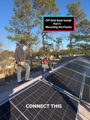 Off Grid Solar Installation, Part 1: Mounting the panels ☀️🔋👨‍🏫 #joefelz #solarjoe #felzenergy #felzhouses #sandyrunoriginal #realliferenovation #thisainthgtvcuz #solarsystem #solartraining #solararray #solarpower #solarpanels #installation #sunpower #renewableenergy #offgrid #offgridliving #learning #teaching #electrical #electricity #renovationseries #electricianlife #constructionlife #solarlife #augustaga #realestdudeontheinternet #welcometothejoeshow #knowledgeispower #DIY #solartok #solartiktok #renewables #constructiontok #constructiontiktok #renovationtok #renovationtiktok #electricaltiktok #learnthings 