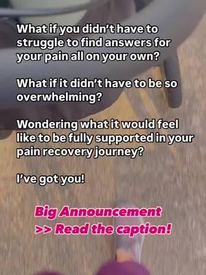 Big Announcement! I have been waiting for this day for a while. I’ve created a free workshop designed to help you to end your struggles with stubborn pain. See, the mission of my business is to help women radically reduce their pain. The best way for me to do that is by teaching you why nothing else has worked and what to do so that you can feel like yourself again and be present in your life. My brand new workshop is on Tuesday, January 21 and it’s free. ✨ Click here to save your seat >> https://www.alissawolfe.com/live-workshop-registration #chronicpain #chronicbackpain #backpain #chroincpainrelief #backpainrelief #neckpainrelief #fibromyalgia #painrelief #holisticpainmanagement #painmanagement #crps #chronicneckpain #neckpain #centralsensitizationsyndrome #painrelief