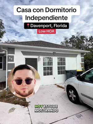 ¡INDEPENDIENTE y llena de posibilidades en Davenport, Florida! 🏡✨ 🚪 4 habitaciones | 3.5 baños Este hogar recién renovado es perfecto para ti. Con un 4to dormitorio con entrada privada y baño propio, es ideal para alquiler o visitas. 🛠️ Actualizaciones modernas y un techo nuevo del 2020 te brindan tranquilidad por años. 🌿 Espacios al aire libre: 	•	Patio trasero cercado para tus actividades favoritas. 	•	2 patios con mosquitero (delantero y trasero) para disfrutar aire fresco en total comodidad. 📍Davenport, Florida. 💡 Ya sea que busques generar ingresos adicionales o disfrutar de un espacio versátil, ¡esta casa lo tiene todo! 📲 Comenta “MI CASA” y te envío los detalles por DM. ¡No dejes pasar esta oportunidad! 🔑 Contactame al +1 407 305 1978 📲💬 Casas Nuevas en Orlando Florida y Alrededores Cada Día ☀️ “Los precios e incentivos están sujetos a cambio de acuerdo a inventario disponible, condiciones económicas del momento” #andresyari #DavenportFL #CasaEnVenta #BienesRaíces #HogarDeSueños #FloridaLiving #RealtorLifeContáctame