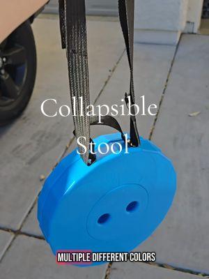 Super convenient 👌 #collapsiblestool #portablestool #collapsiblechair   #campingchair #seating #foldablestool #travelchair #coolfinds 