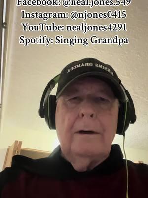 Singinggrandpa everywhere! #singinggrandpa #streaming #facebook #youtube #instagram #comefindme