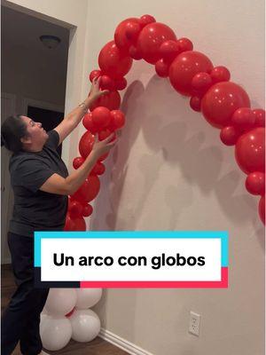 Un arco con globos #gabystips #globos #balloons #tutorial #tips #ideas #ballloondecor #decoraciones #fyp 