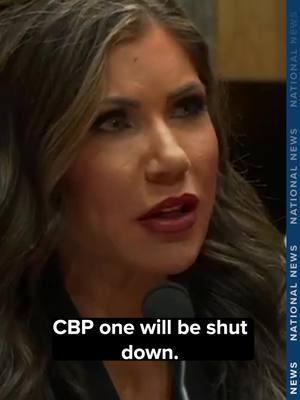 At her confirmation hearing for Department of Homeland Security secretary, Kristi Noem says she will end the use of the CBP One app. #fyp #kristinoem #homelandsecurity #confirmationhearing #cbpone #immigration