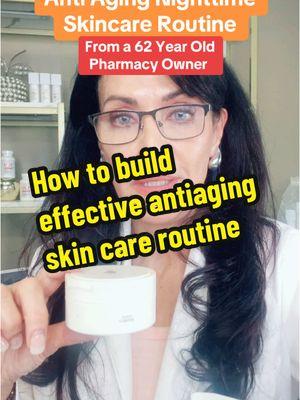 Anti-aging nighttime skin care routine from a 62-year-old Pharmacy owner Best anti-aging products over 50 best antiaging skin care routine best antiaging skin care over 50 GHKCU trerinoin #antiagingskincareproducts #antiaging